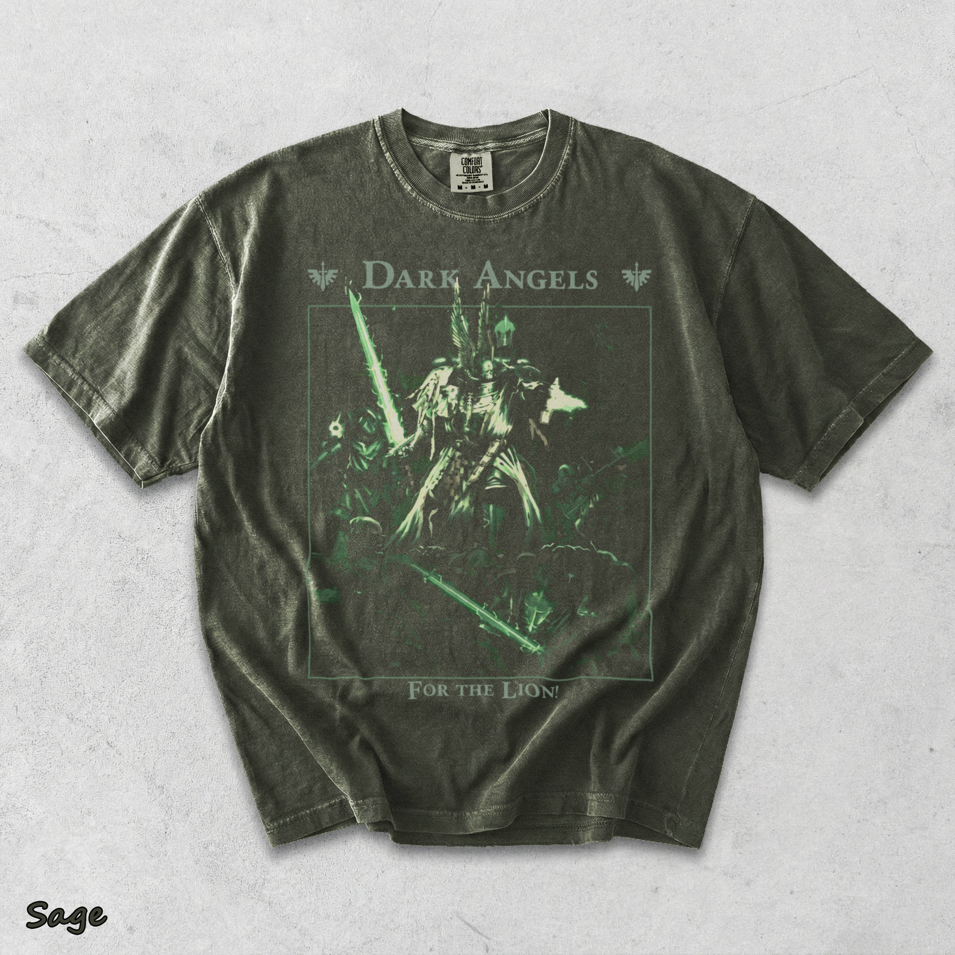 Dark Angels S - Sage mockup