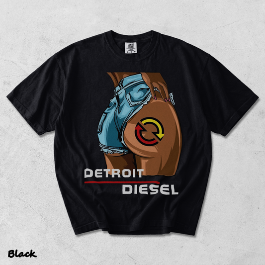 Detroit Diesel Engine Lady Girl - Black mockup