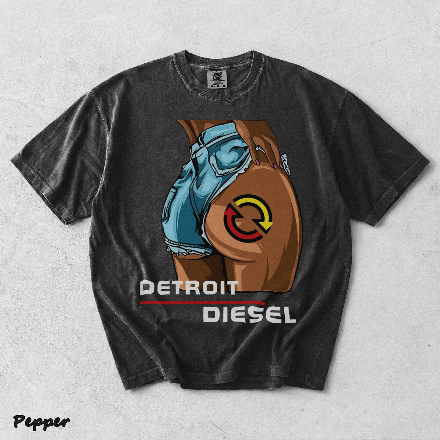 Detroit Diesel Engine Lady Girl - Pepper mockup