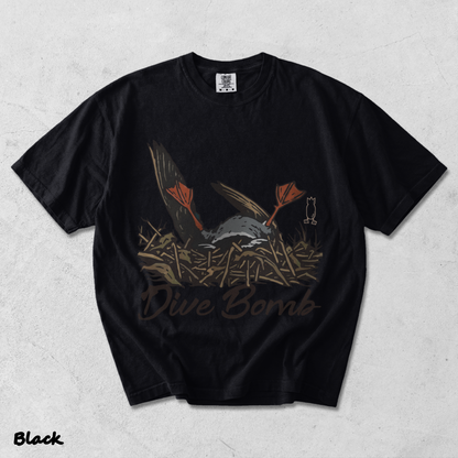 Dive Bomb Duck Upside Down - Black mockup