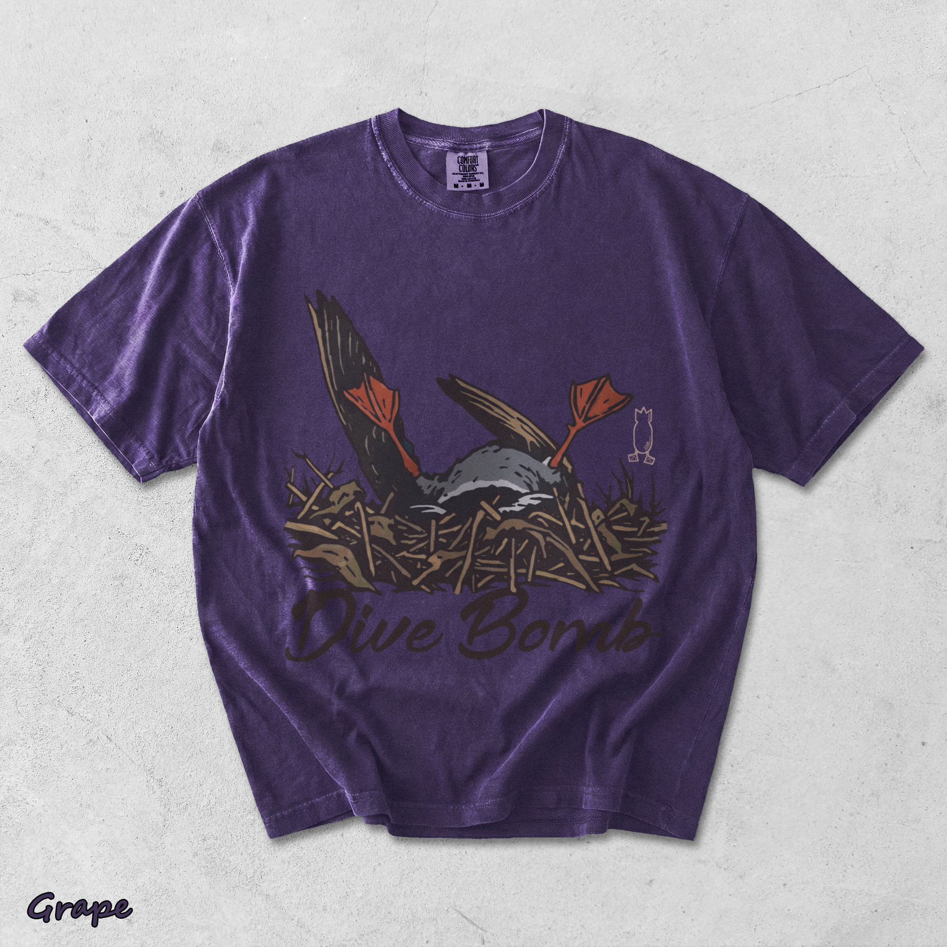 Dive Bomb Duck Upside Down - Grape mockup