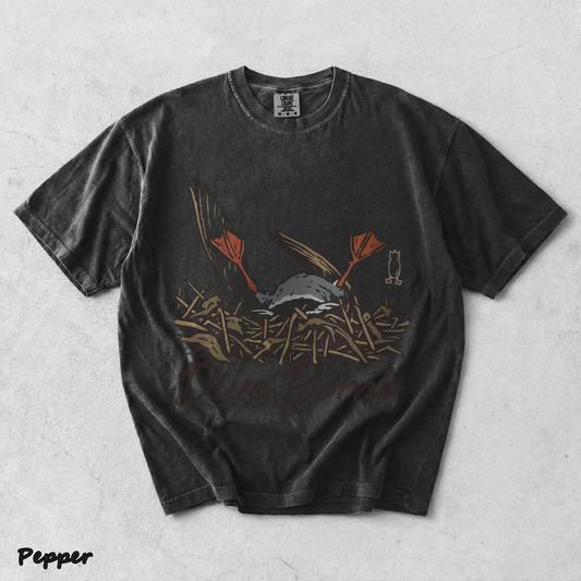 Dive Bomb Duck Upside Down - Pepper mockup
