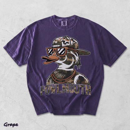 Dive Bomb Fowlmouth Duck Hunting Hoodie S - Grape mockup