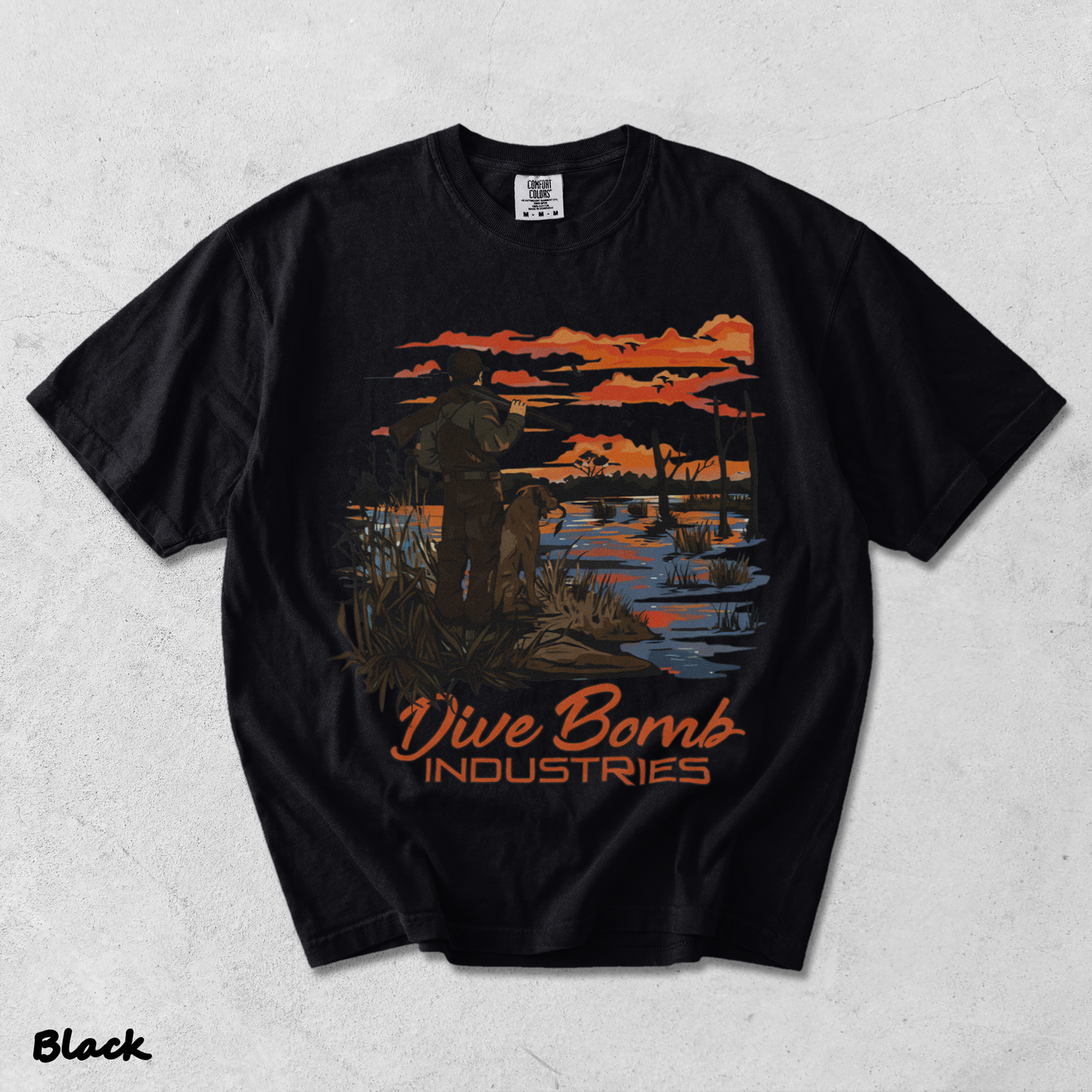 Dive Bomb Hunting - Black mockup