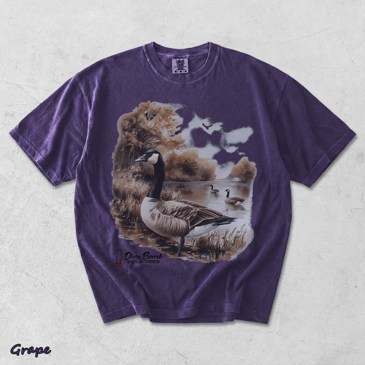 Dive Bomb Industries back - Grape mockup