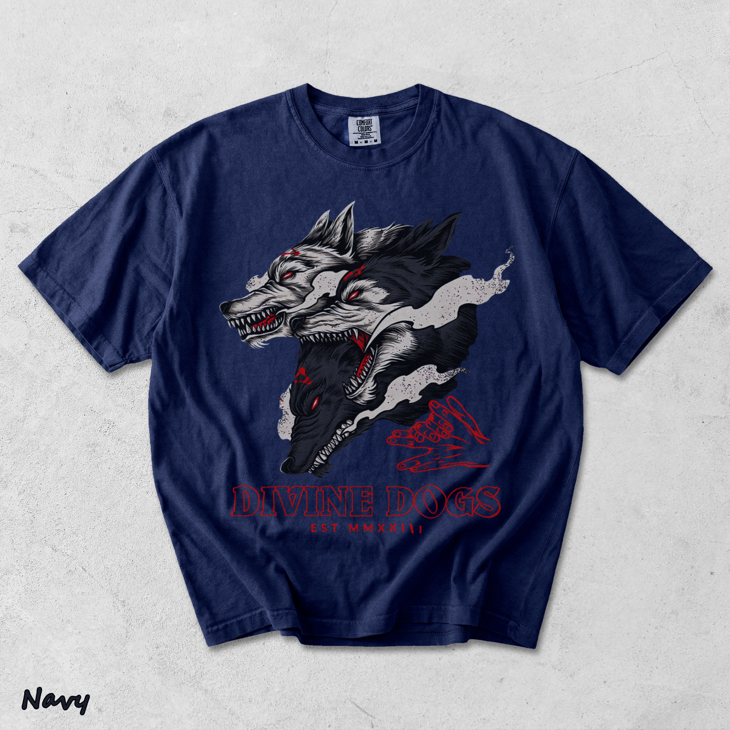 Divine Dogs1 - True Navy mockup
