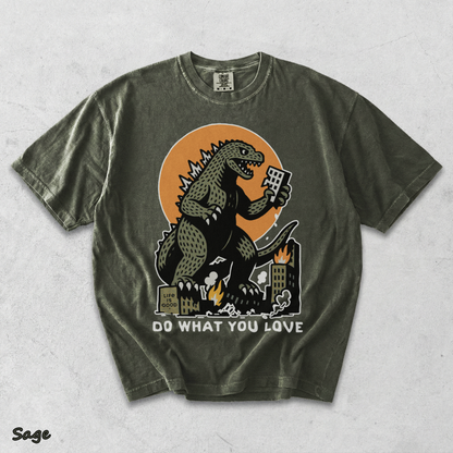 Do What You Love Zilla Back - Sage mockup