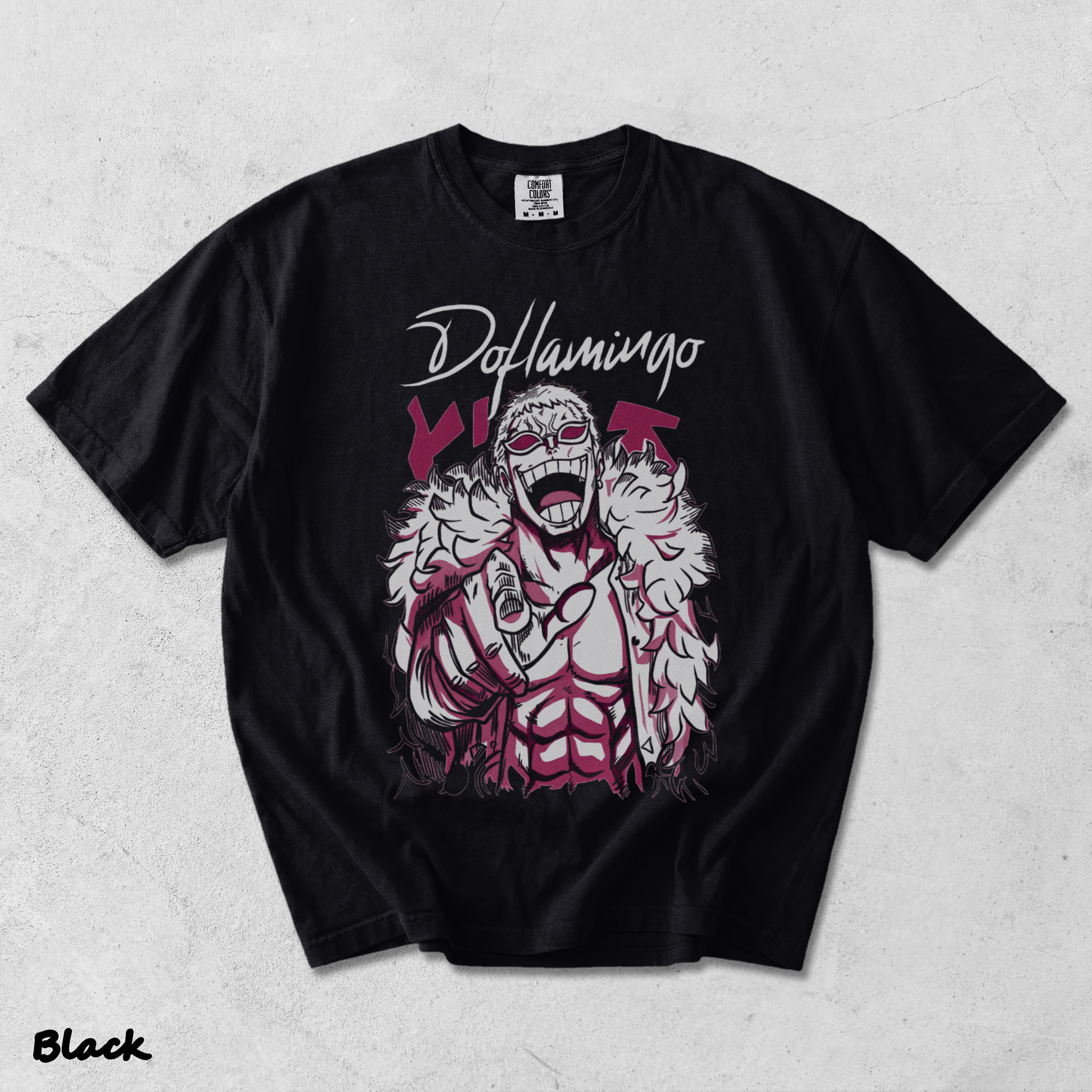 Doflamingo Front - Black mockup