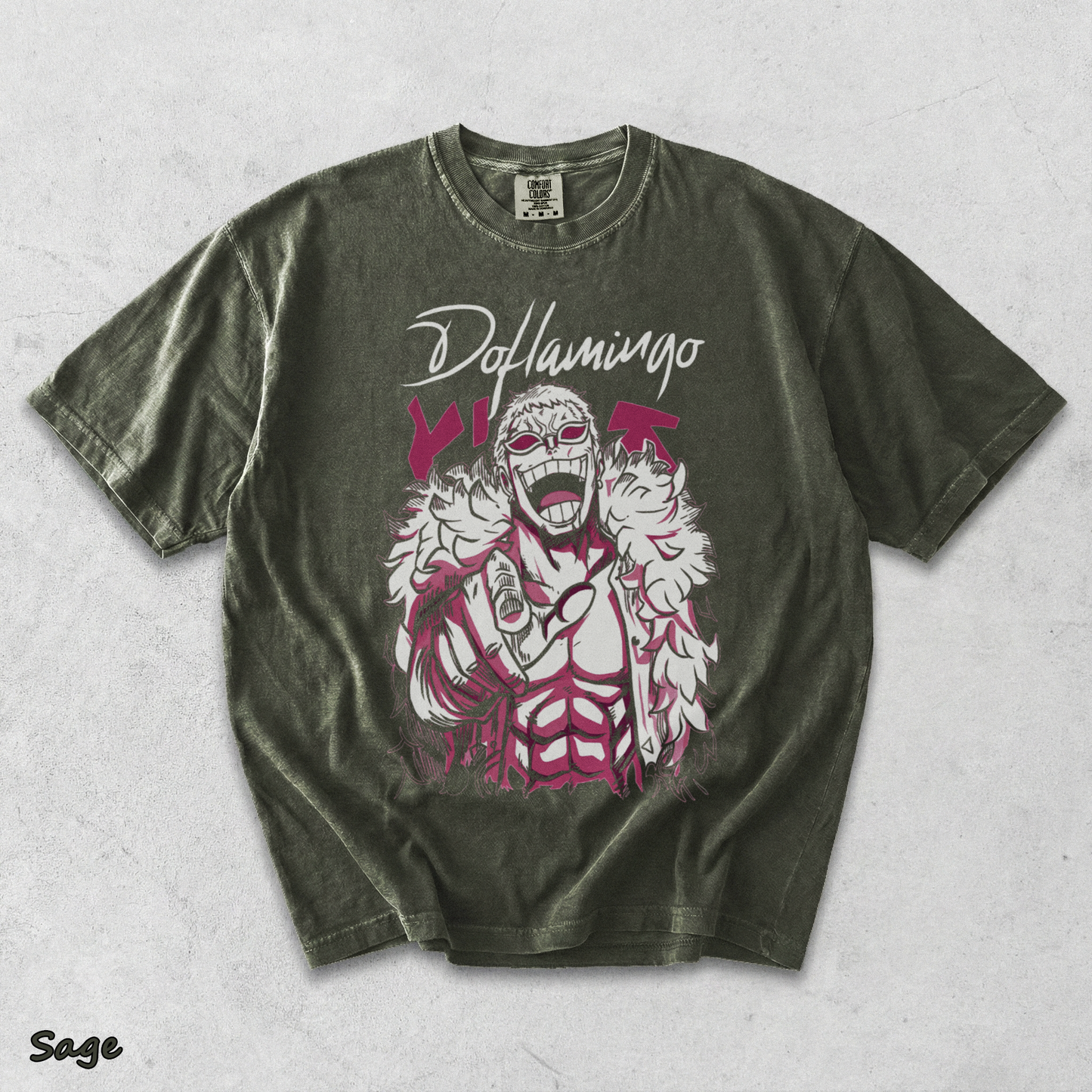 Doflamingo Front - Sage mockup