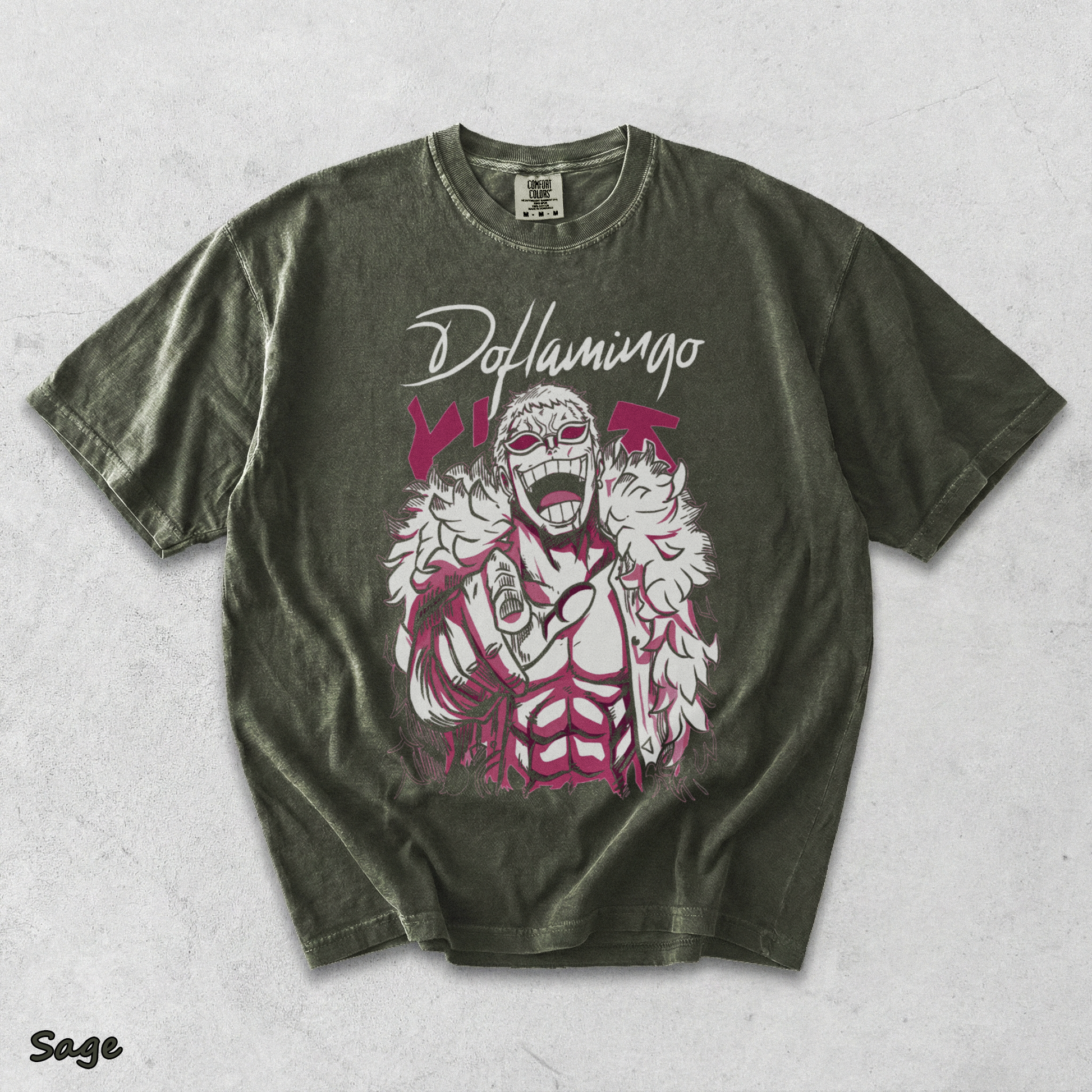 Doflamingo Front - Sage mockup