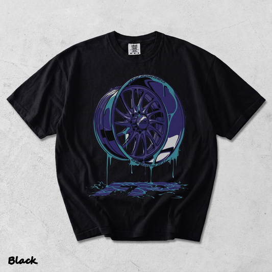Dripping Rim Wheel - Black mockup