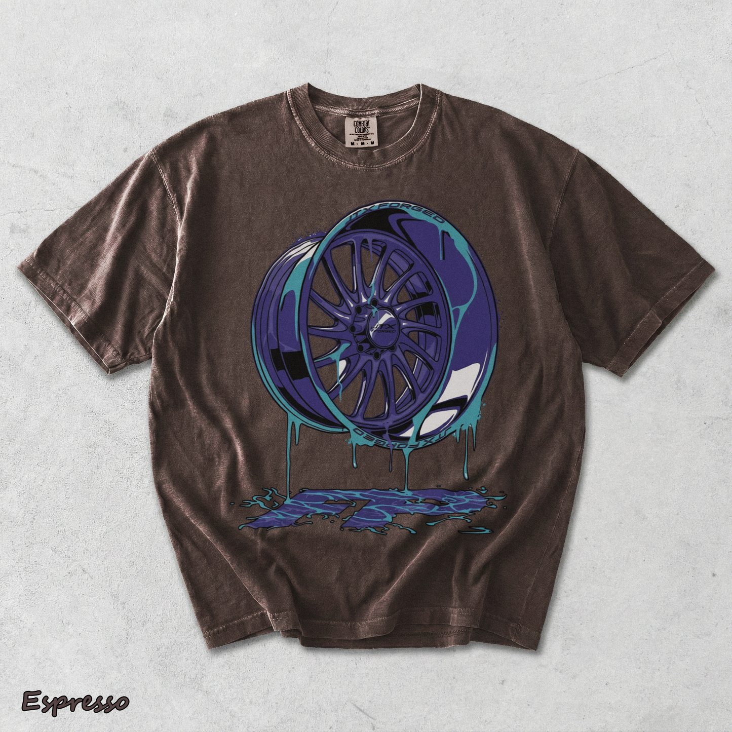 Dripping Rim Wheel - Espresso mockup