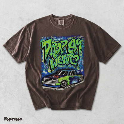 Drop Em Wearz Graffiti Truck - Espresso mockup