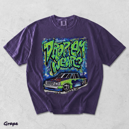 Drop Em Wearz Graffiti Truck - Grape mockup