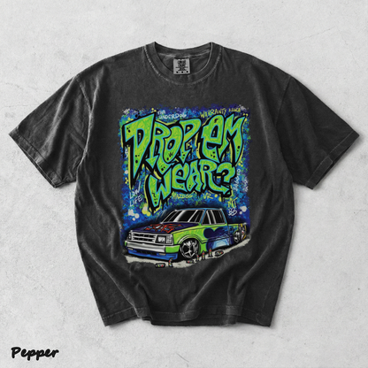 Drop Em Wearz Graffiti Truck - Pepper mockup
