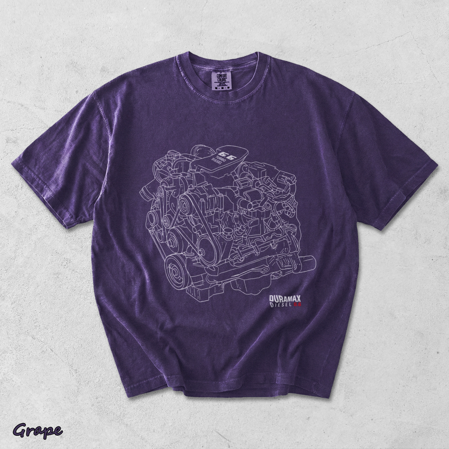 Duramax 6.6 Diesel Engine - Grape mockup