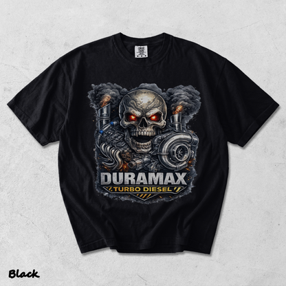 Duramax Turbo Diesel Skull - Black mockup