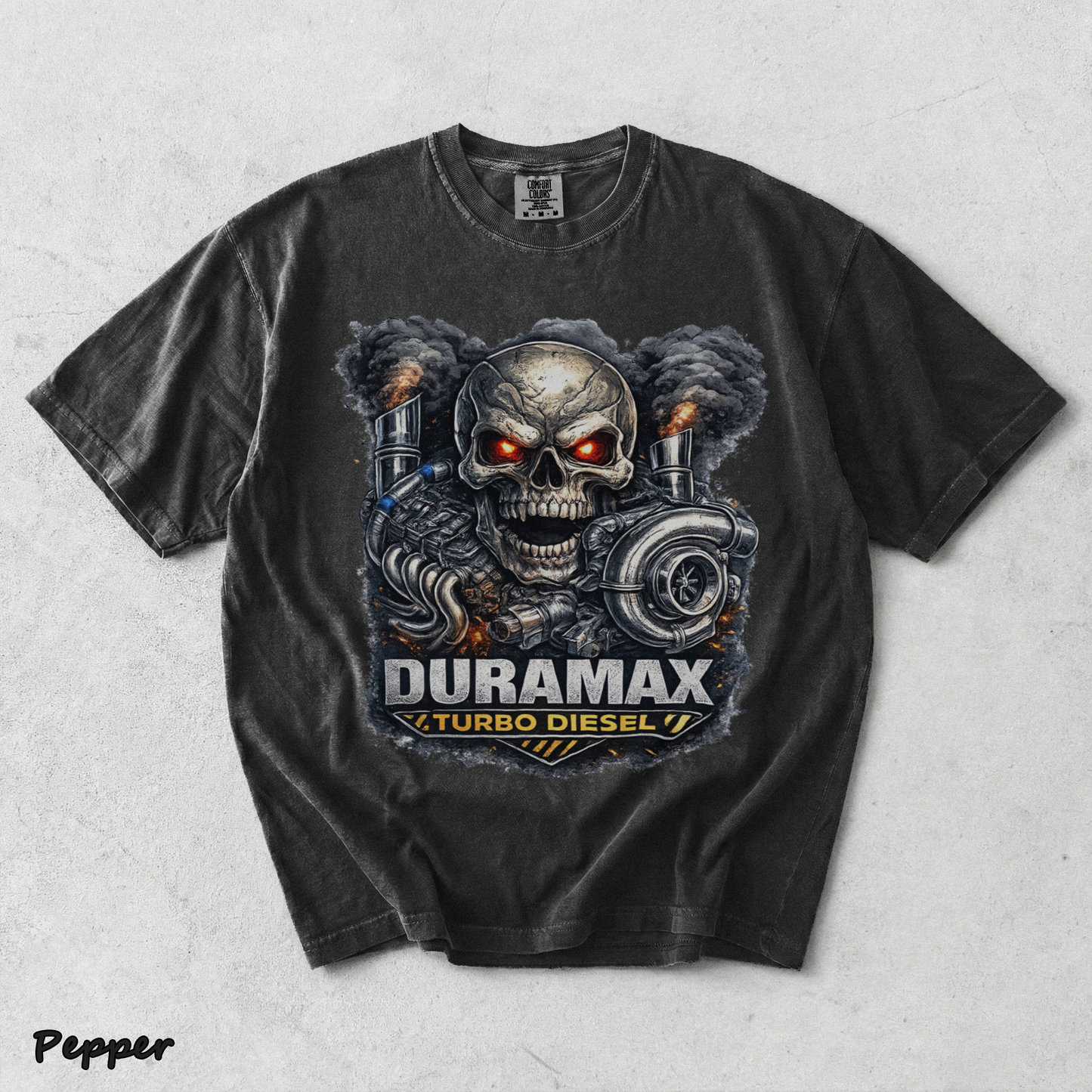Duramax Turbo Diesel Skull - Pepper mockup