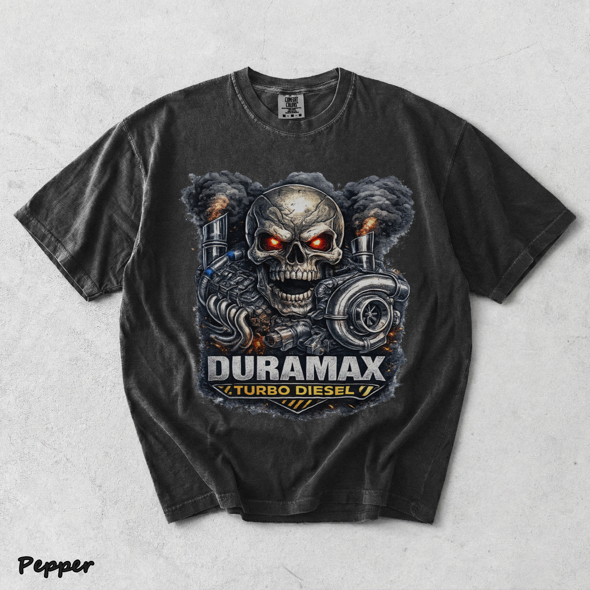 Duramax Turbo Diesel Skull - Pepper mockup