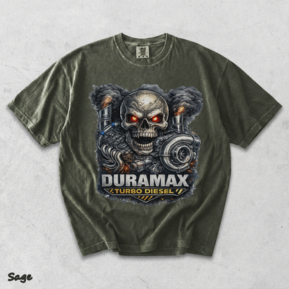 Duramax Turbo Diesel Skull - Sage mockup