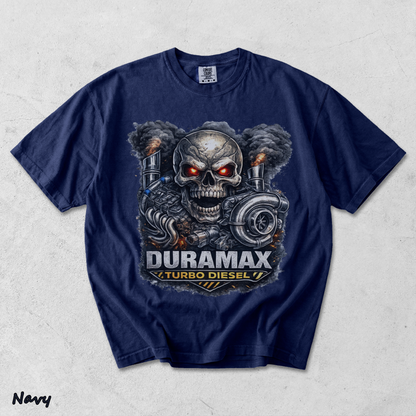 Duramax Turbo Diesel Skull - True Navy mockup