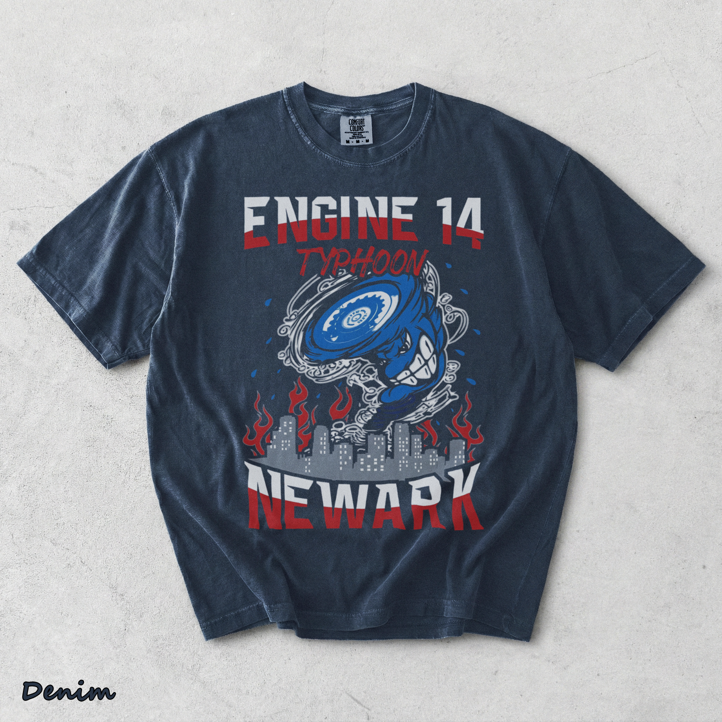 Engine 14 - Denim mockup