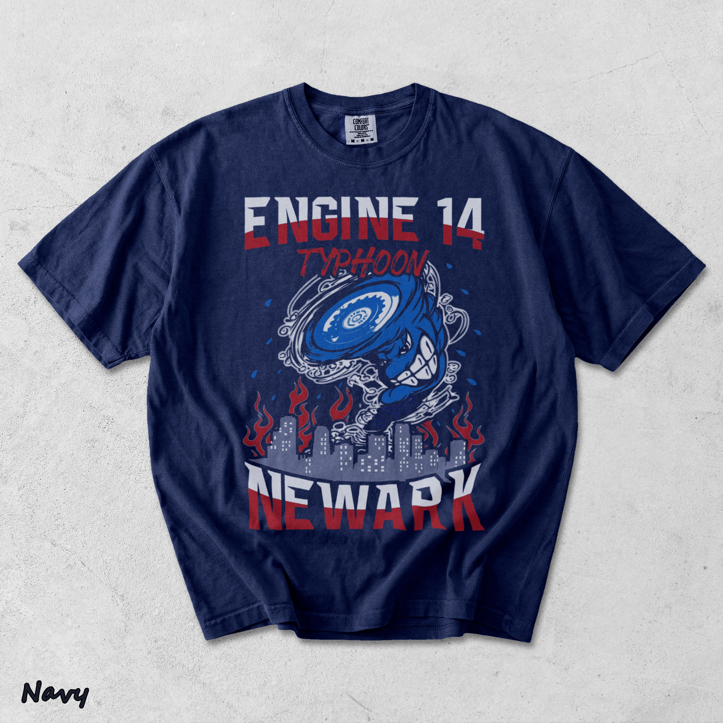 Engine 14 - True Navy mockup