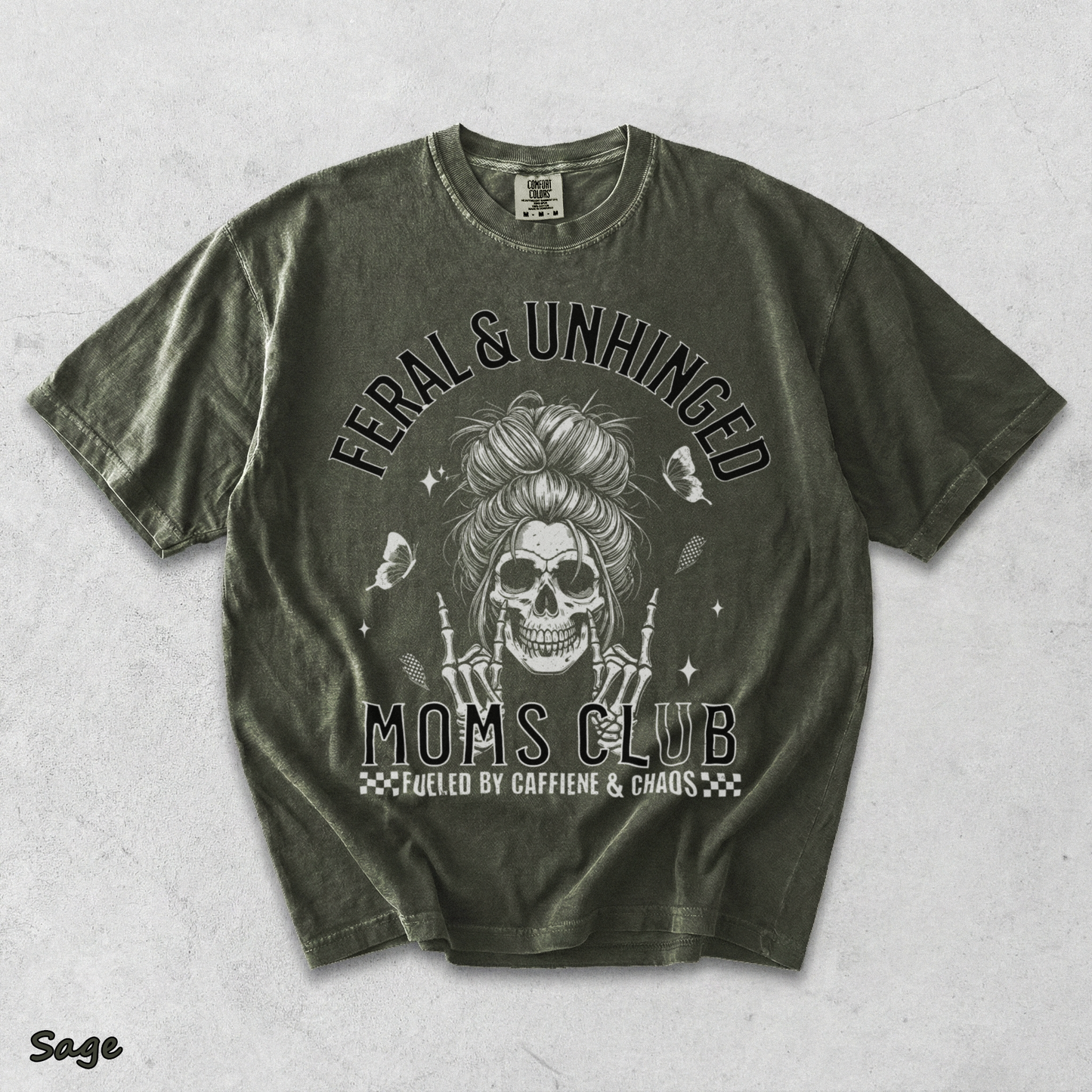 eral and Unhinged Moms Club - Sage mockup