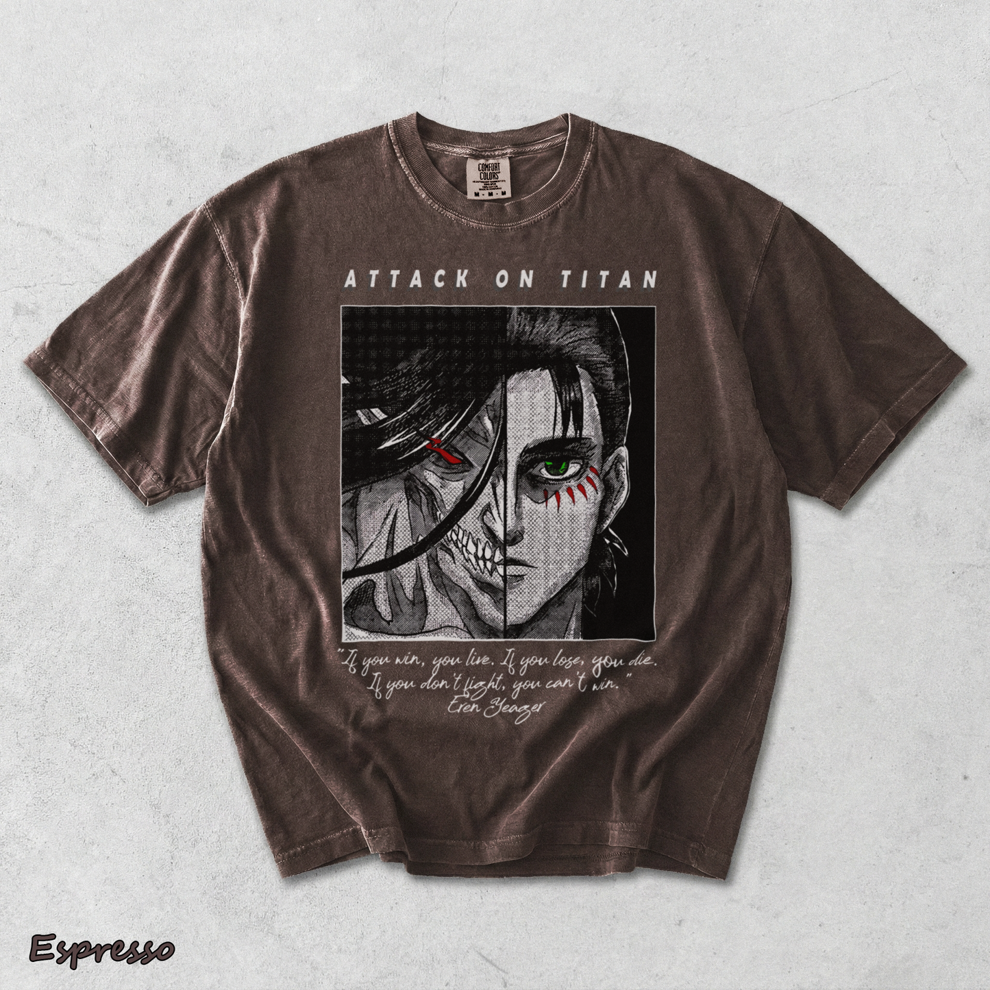 Eren Yeager Attack on Titan - Espresso mockup