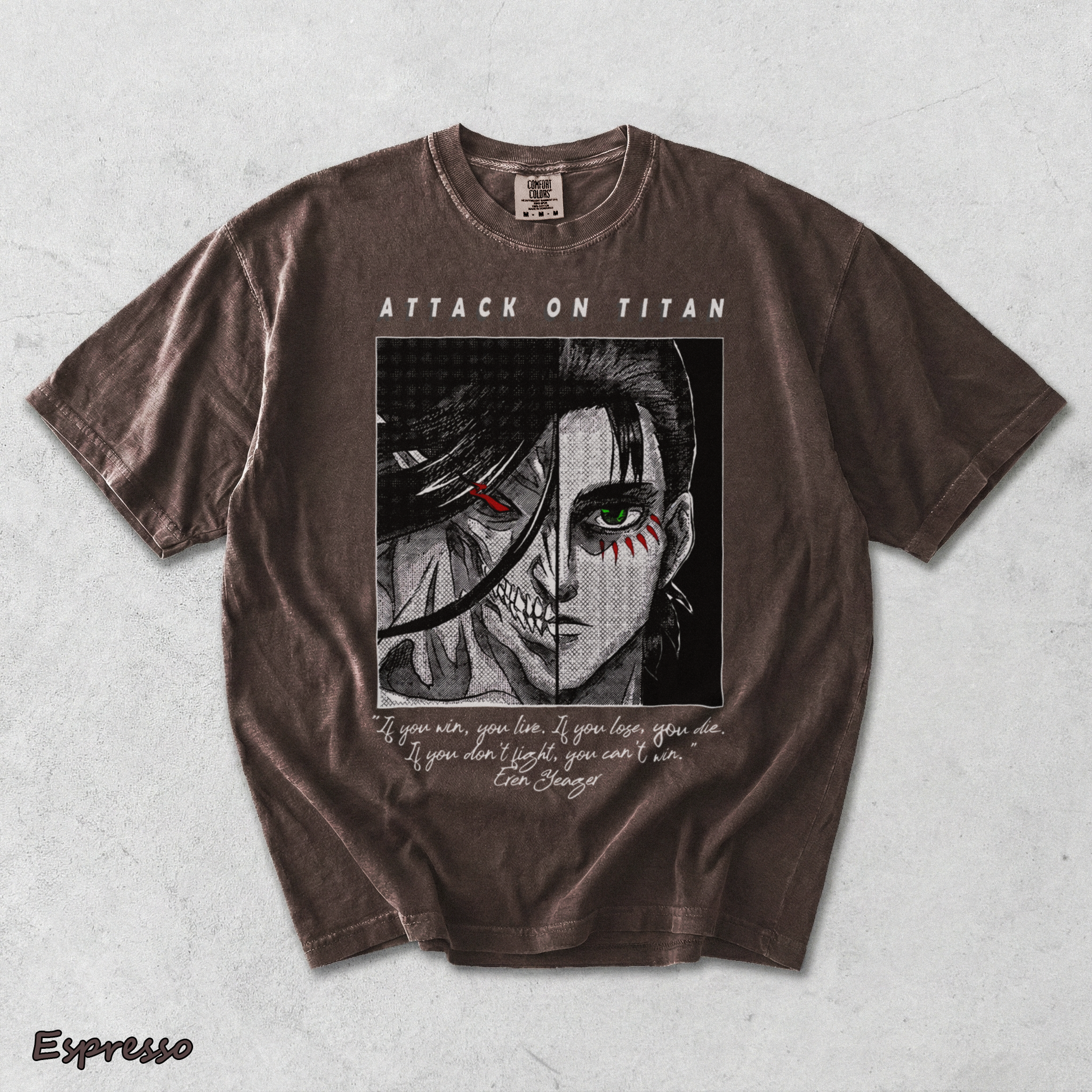 Eren Yeager Attack on Titan - Espresso mockup