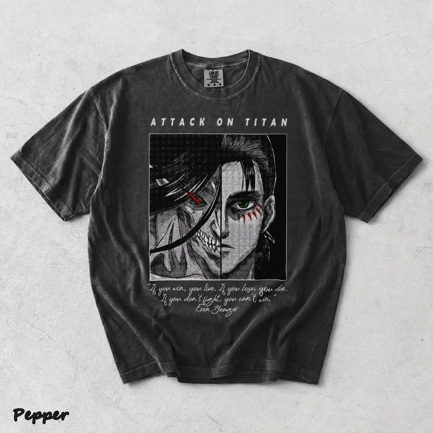 Eren Yeager Attack on Titan - Pepper mockup