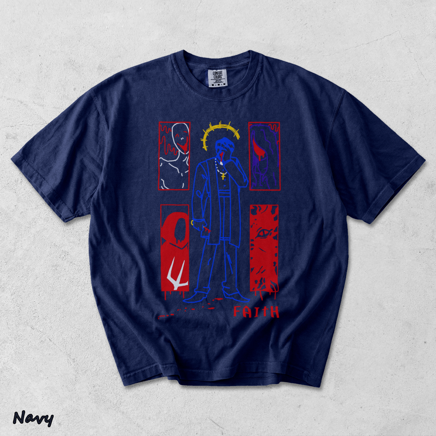 FAITH Horror Game - True Navy mockup