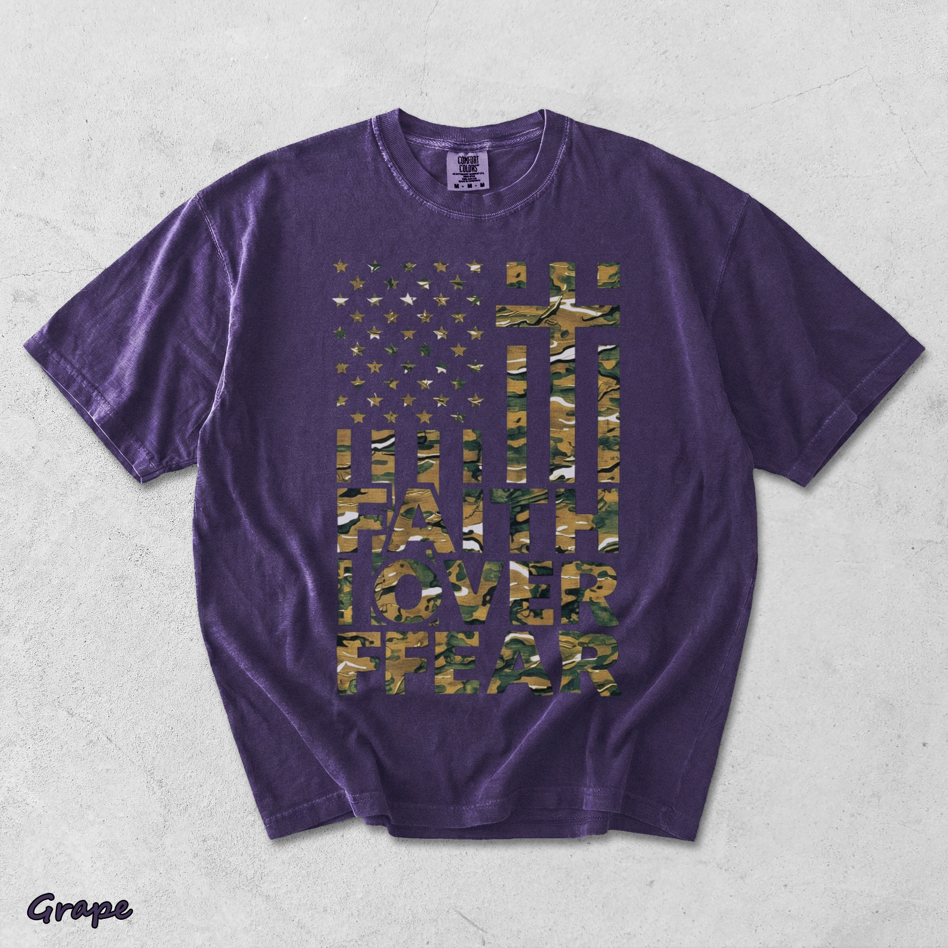 Faith Over Fear - Grape mockup