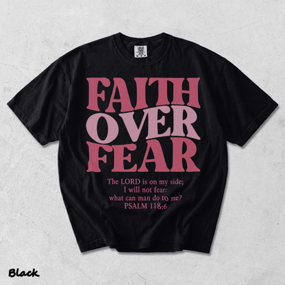 Faith Over Fear Vintage 2 - Black mockup