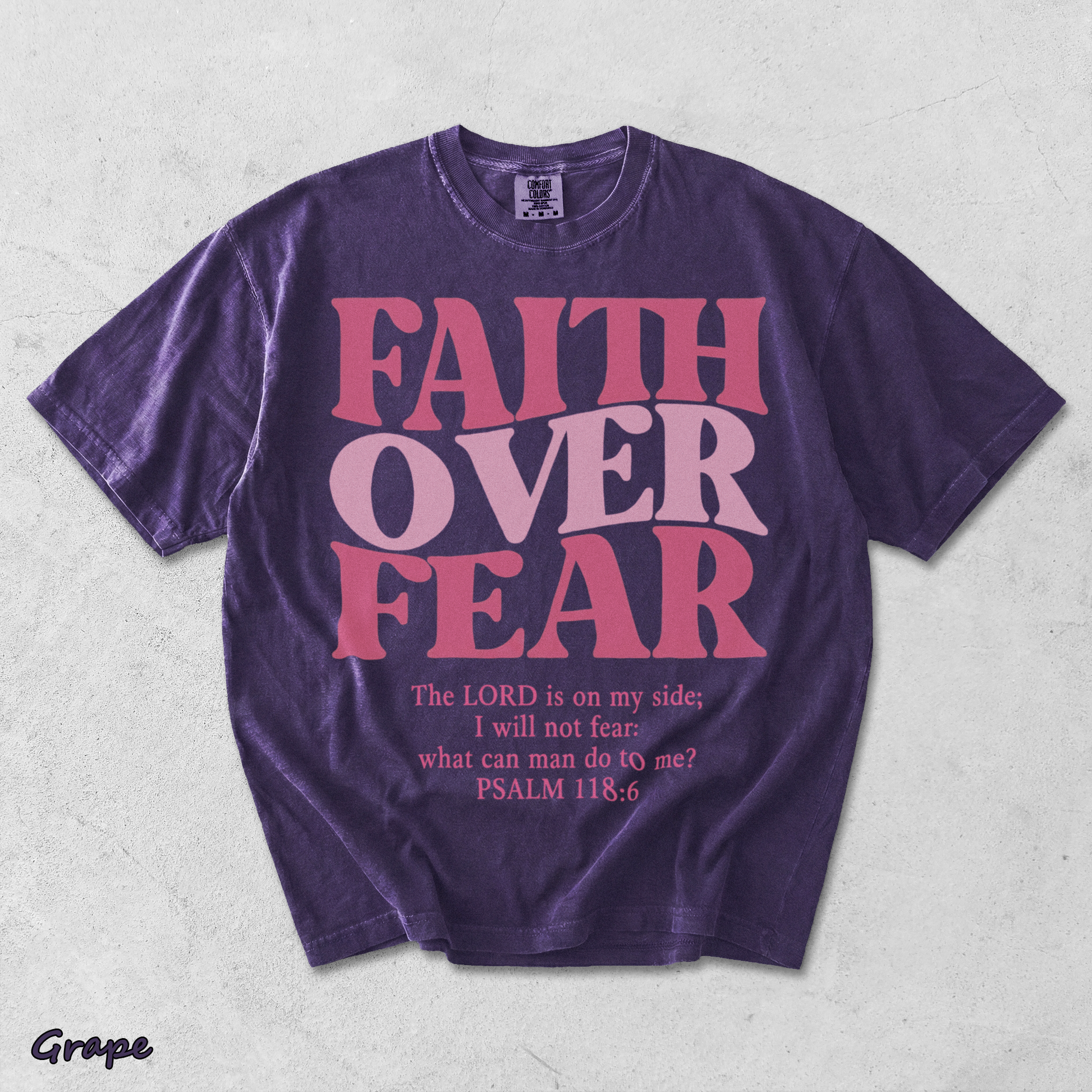 Faith Over Fear Vintage 2 - Grape mockup
