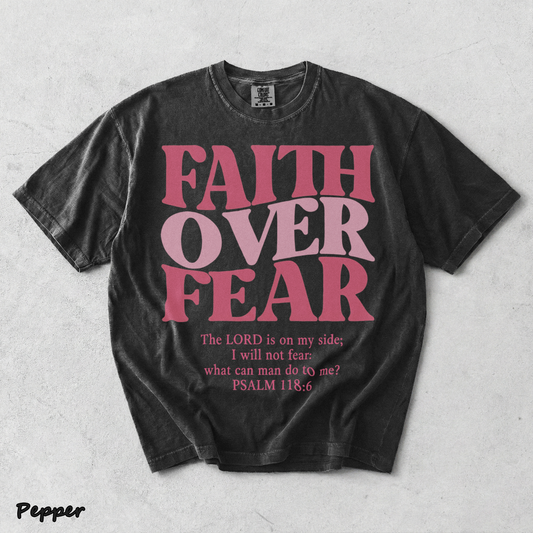 Faith Over Fear Vintage 2 - Pepper mockup