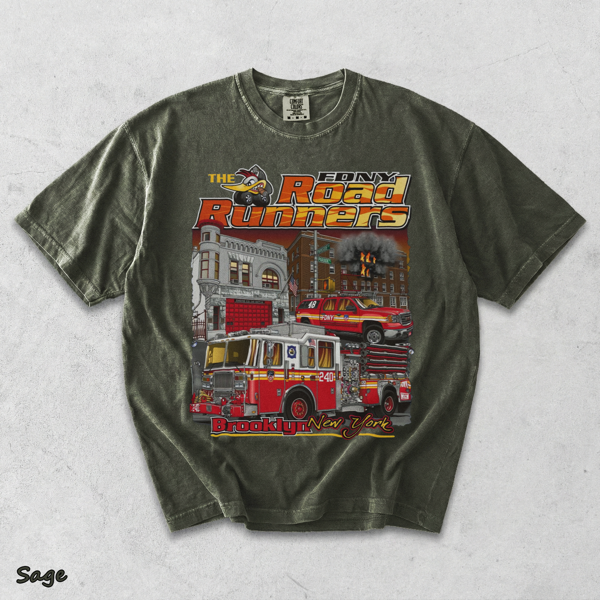 FDNY Road Runner - Sage mockup
