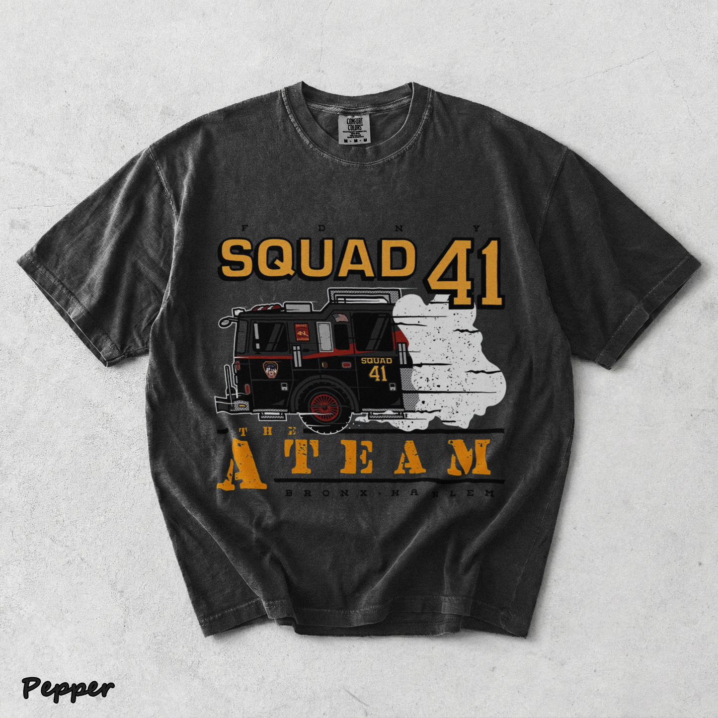 FDNY Squad 41 White - Pepper mockup