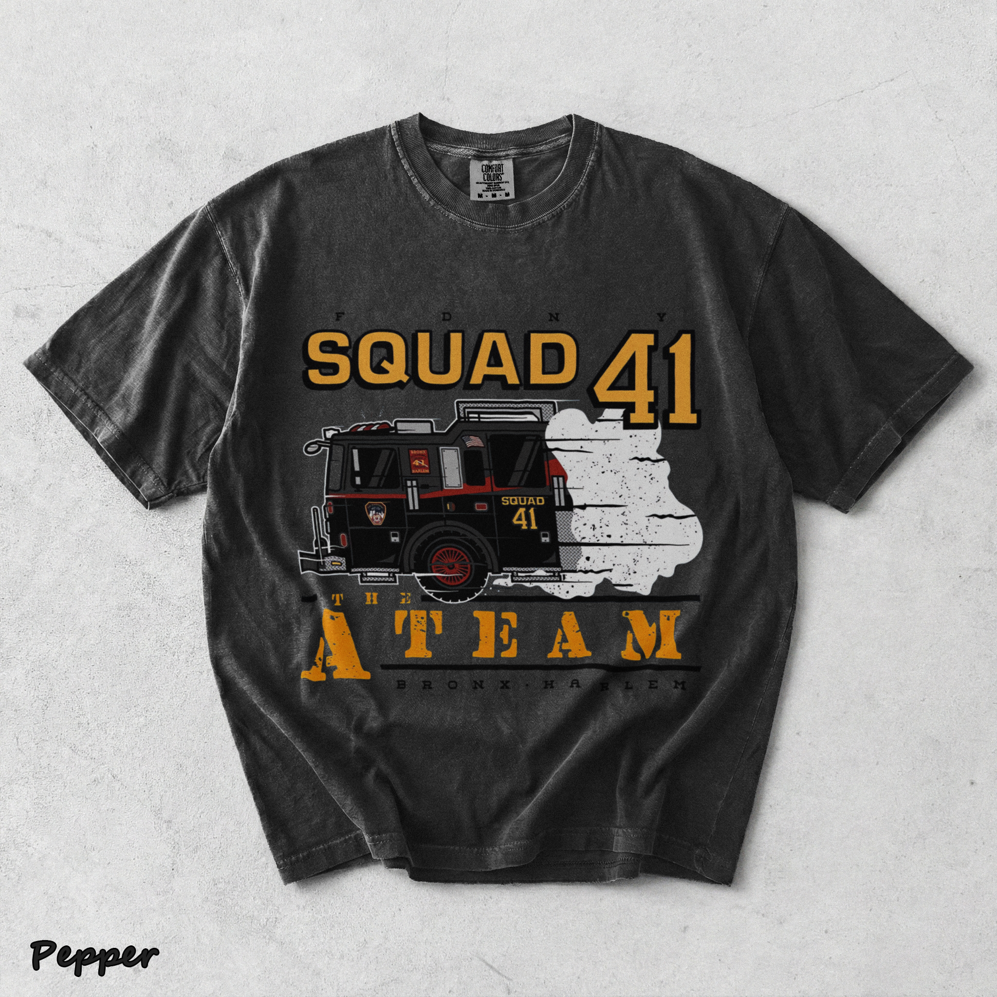 FDNY Squad 41 White - Pepper mockup