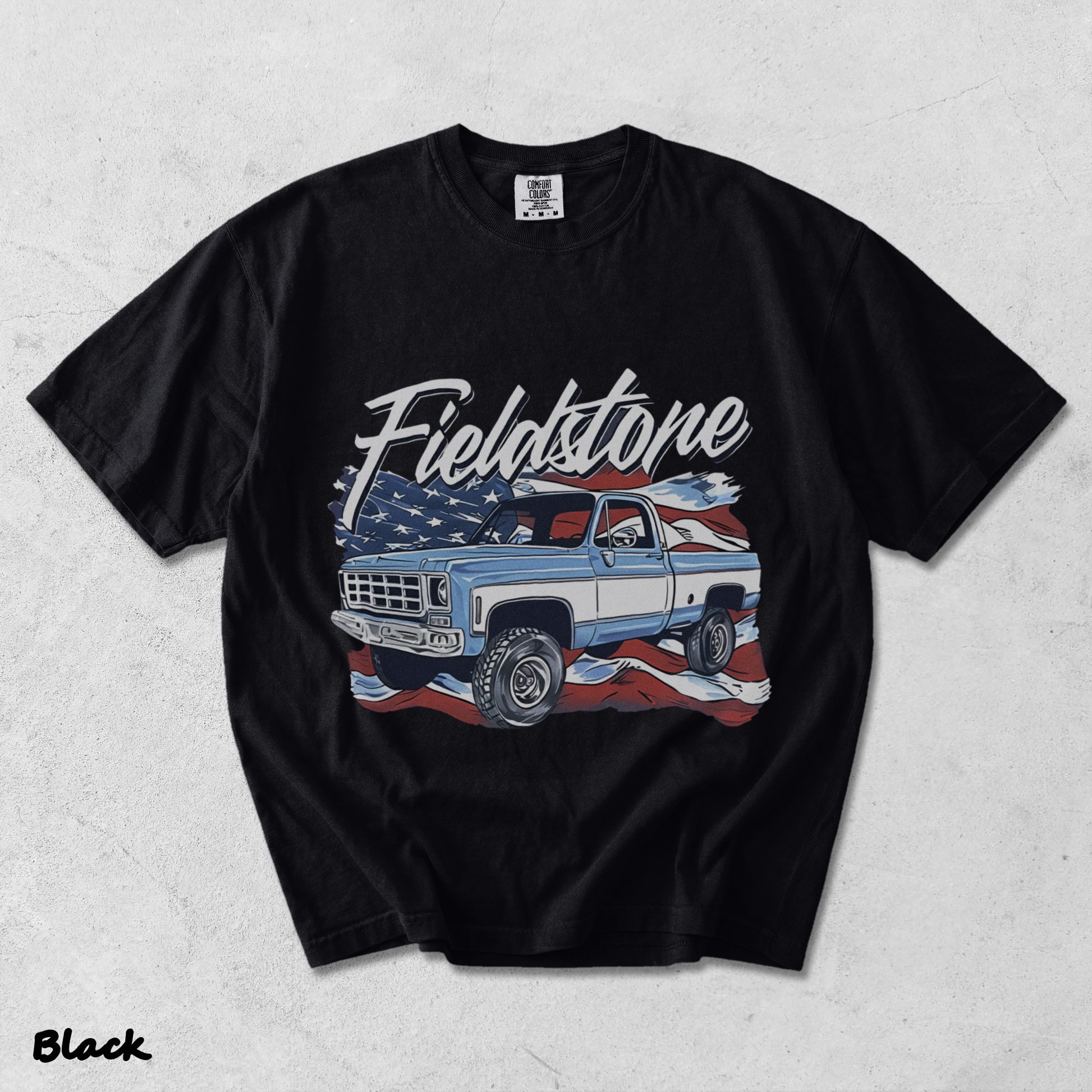 Fieldstone - Black mockup