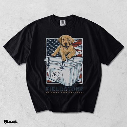 Fieldstone Cooler Puppy - Black mockup