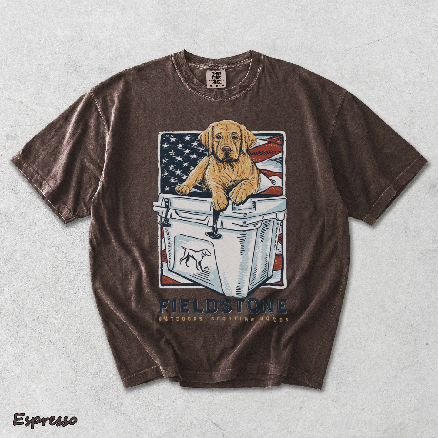 Fieldstone Cooler Puppy - Espresso mockup