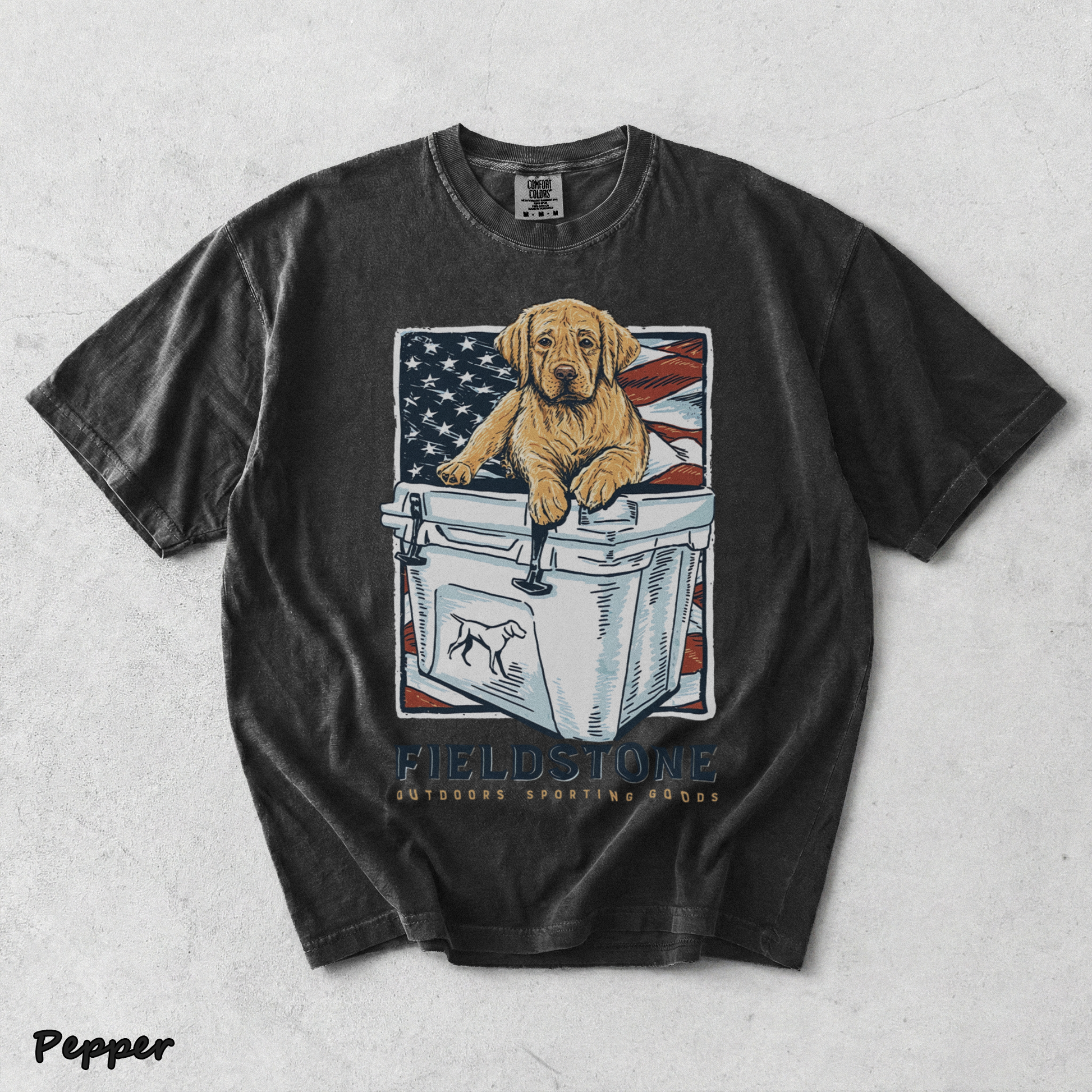 Fieldstone Cooler Puppy - Pepper mockup