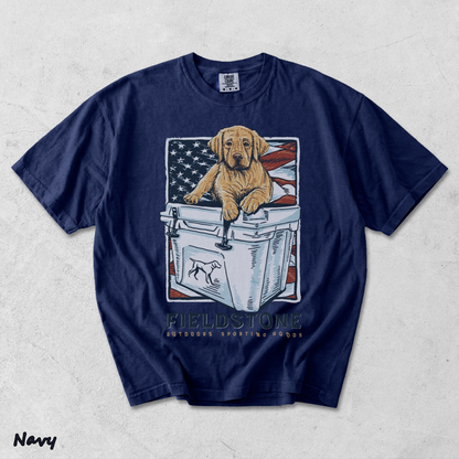 Fieldstone Cooler Puppy - True Navy mockup