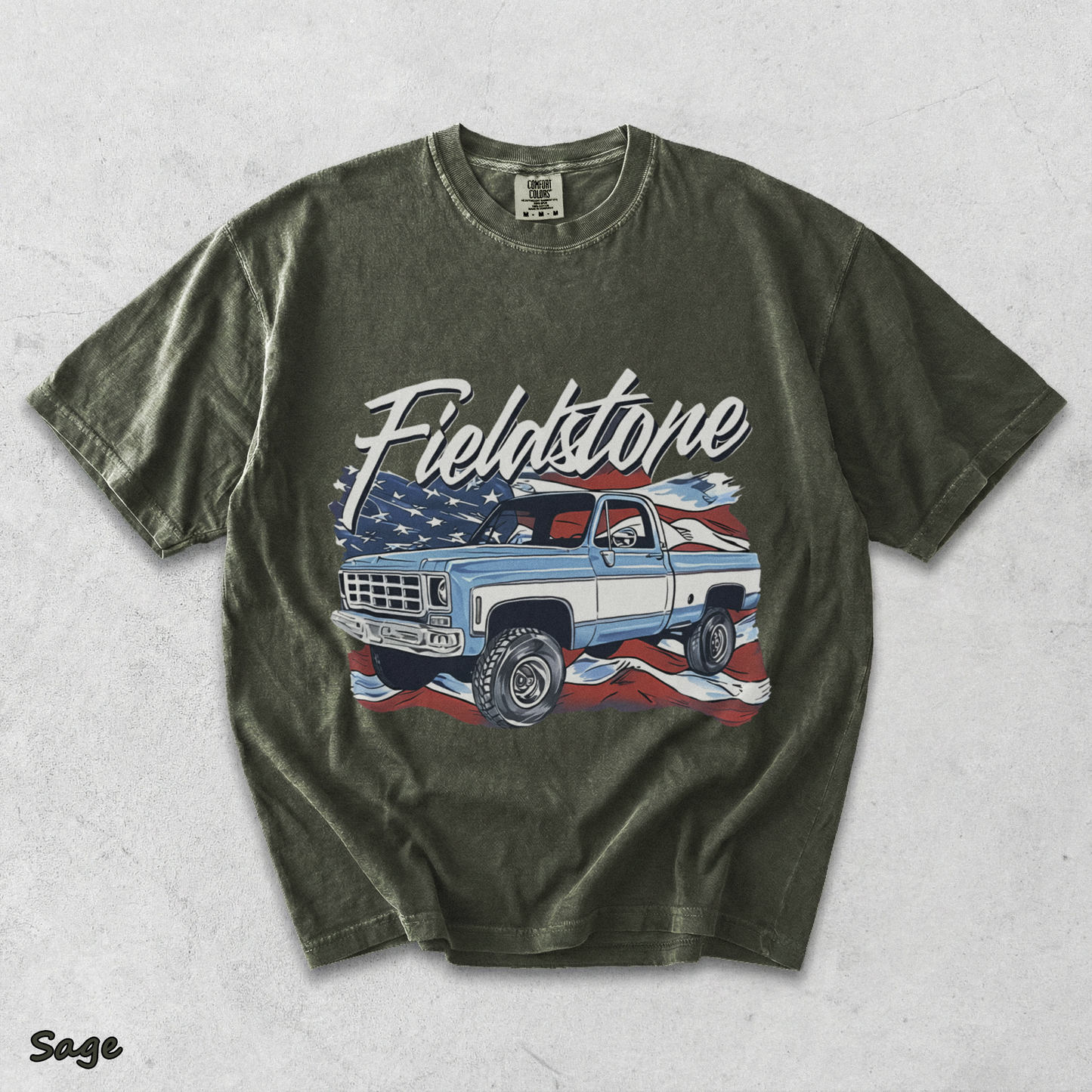Fieldstone - Sage mockup
