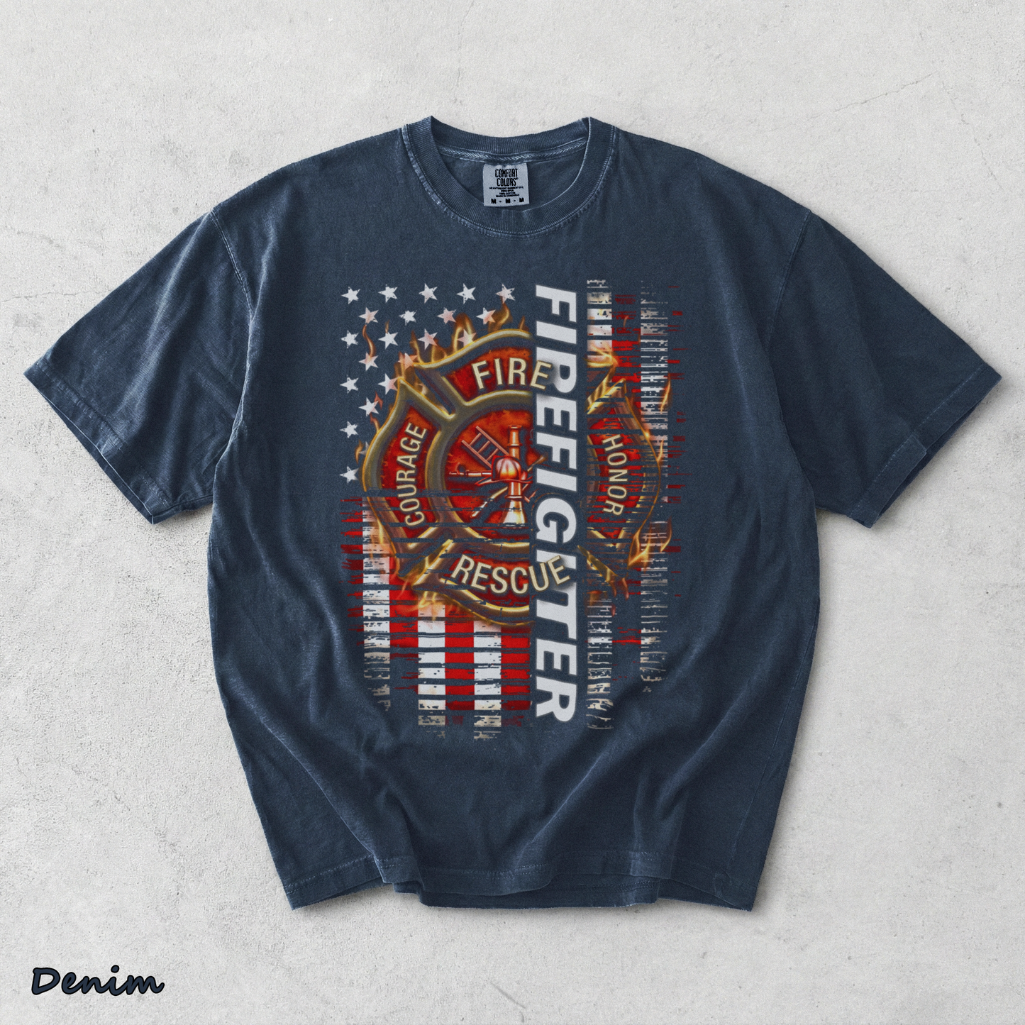 Firefighter - Denim mockup