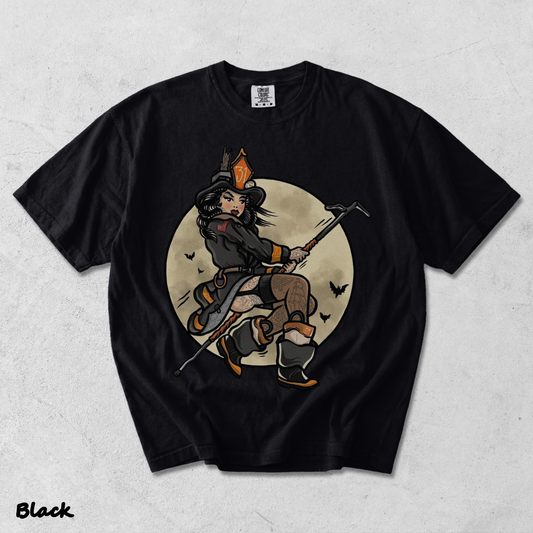 Firefighter Witch - Black mockup