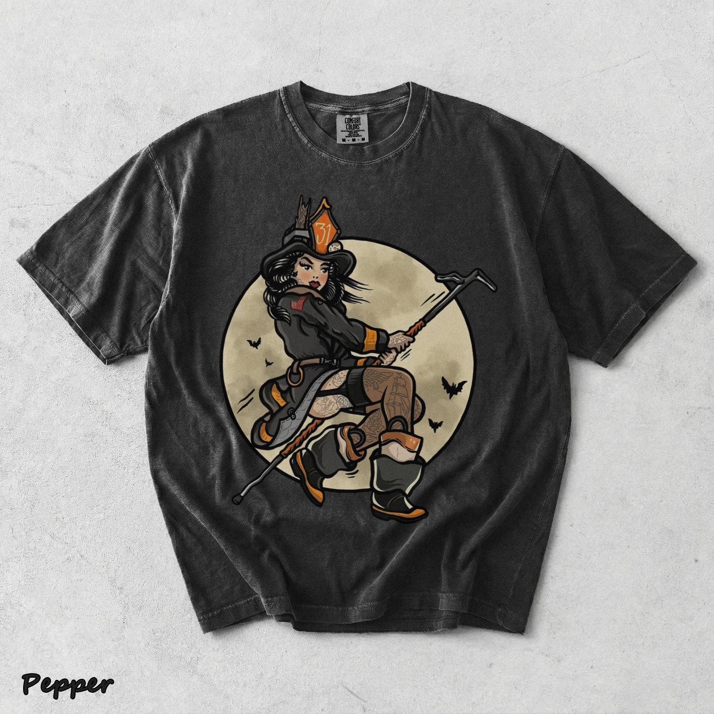 Firefighter Witch - Pepper mockup