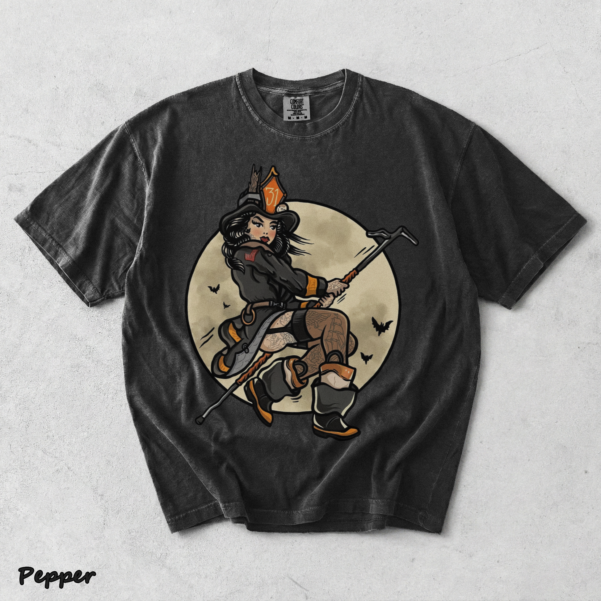 Firefighter Witch - Pepper mockup
