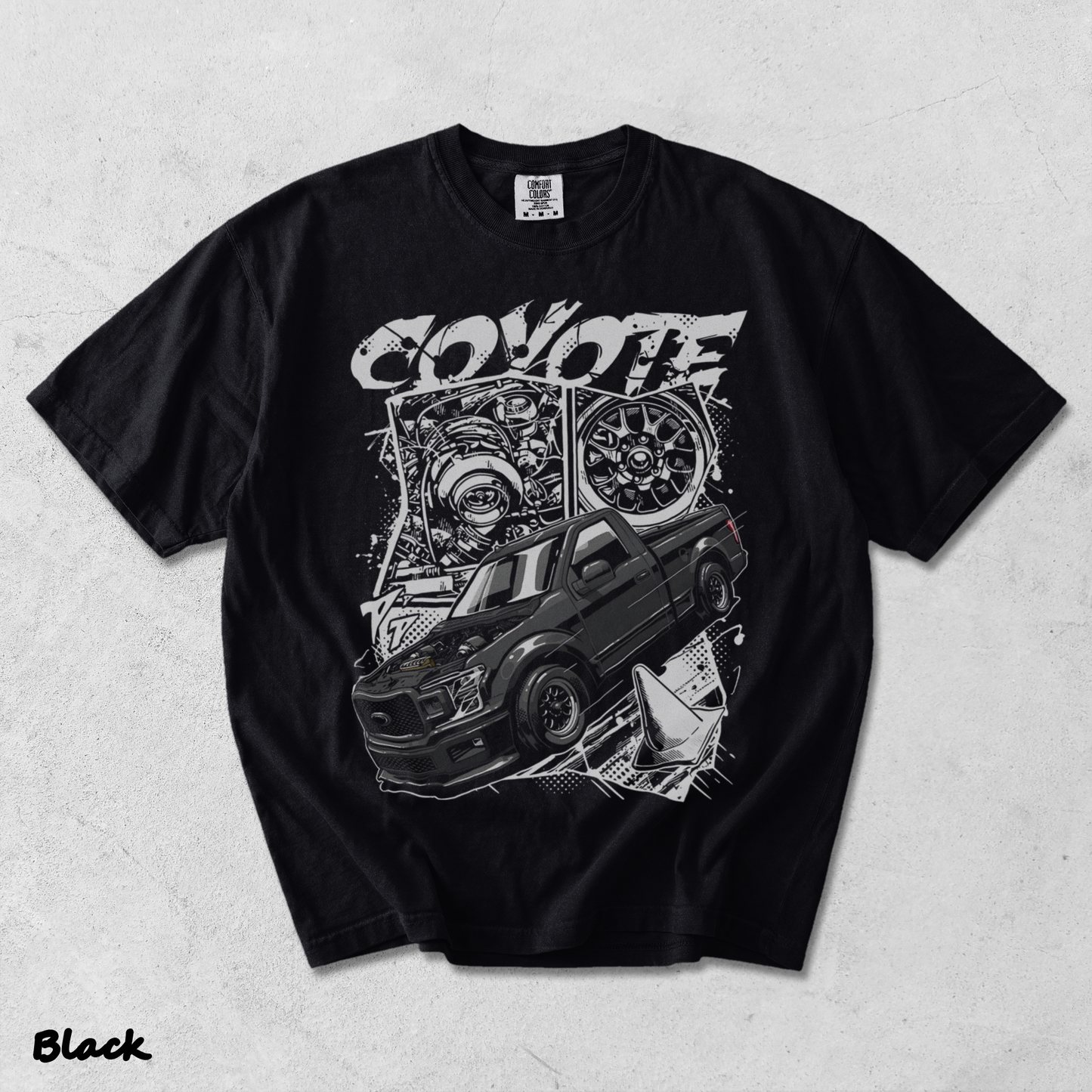 Ford Coyote F150 Truck - Black mockup